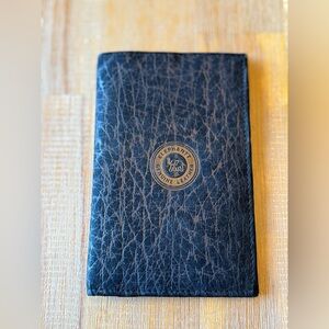 Genuine Elephant Leather Men's Black Travel Wallet Rare